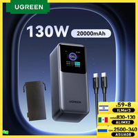 UGREEN  Nexode 130W 20000mAh Power Bank Portable PD External Battery PowerBank for Laptop Notebook Fast Charge