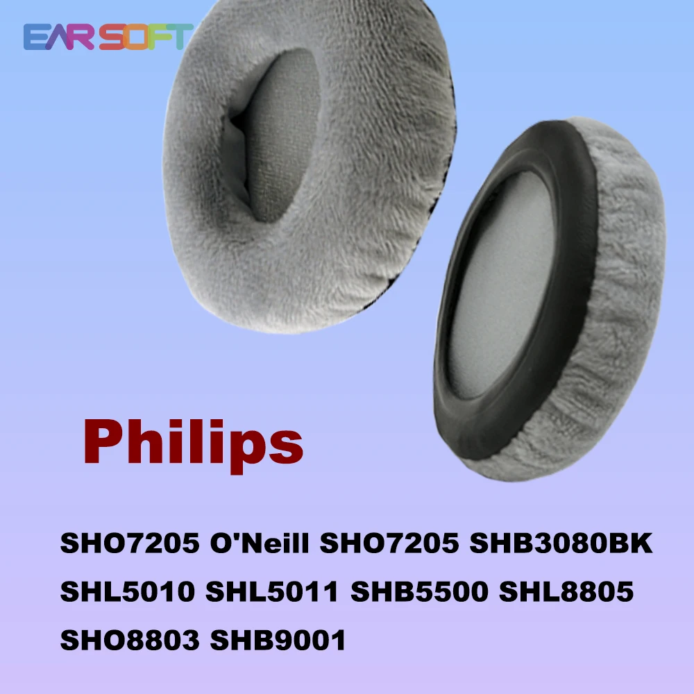 Earsoft Replacement for Philips SHO7205 O'Neill SHO7205 SHB3080BK SHL5010 SHL5011 SHB5500 SHL8805 SHO8803 SHB9001 Headphones