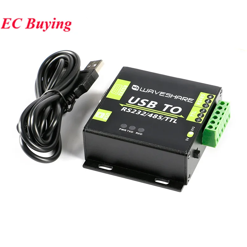 Industrial USB to RS485 Serial Converter RS-485 232/422/TTL Half Duplex FT232RL Communication Module CH343G Win8 10 Linux Mac