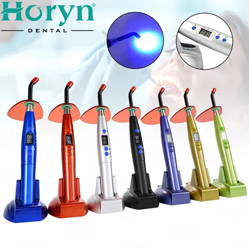 Dental Wireless LED Curing Light Curable Resin Oral Hygiene Cordless Device Led Dental Photopolymerizer Lamp