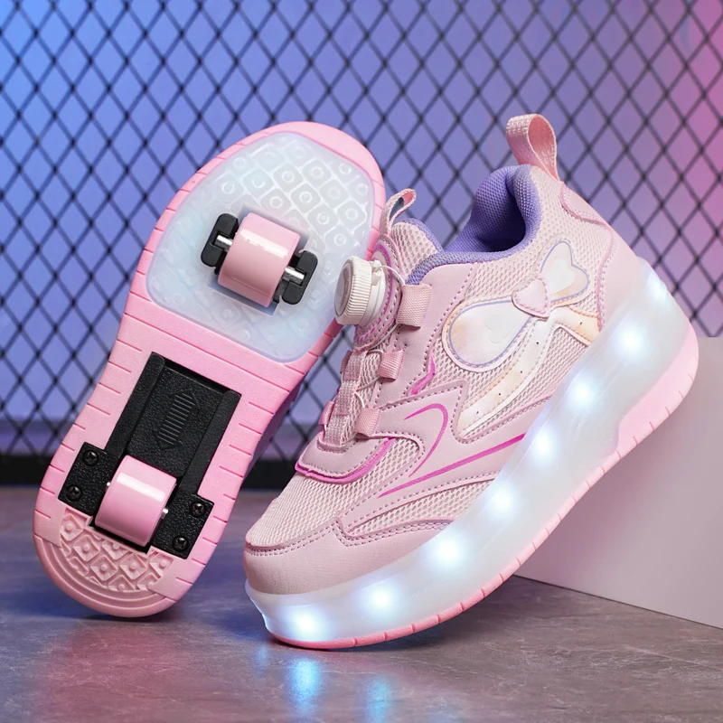 

Heelys Princess Light-Up Heelys: 2-колесные автоматически выдвижные роликовые коньки для учащихся начальной школы