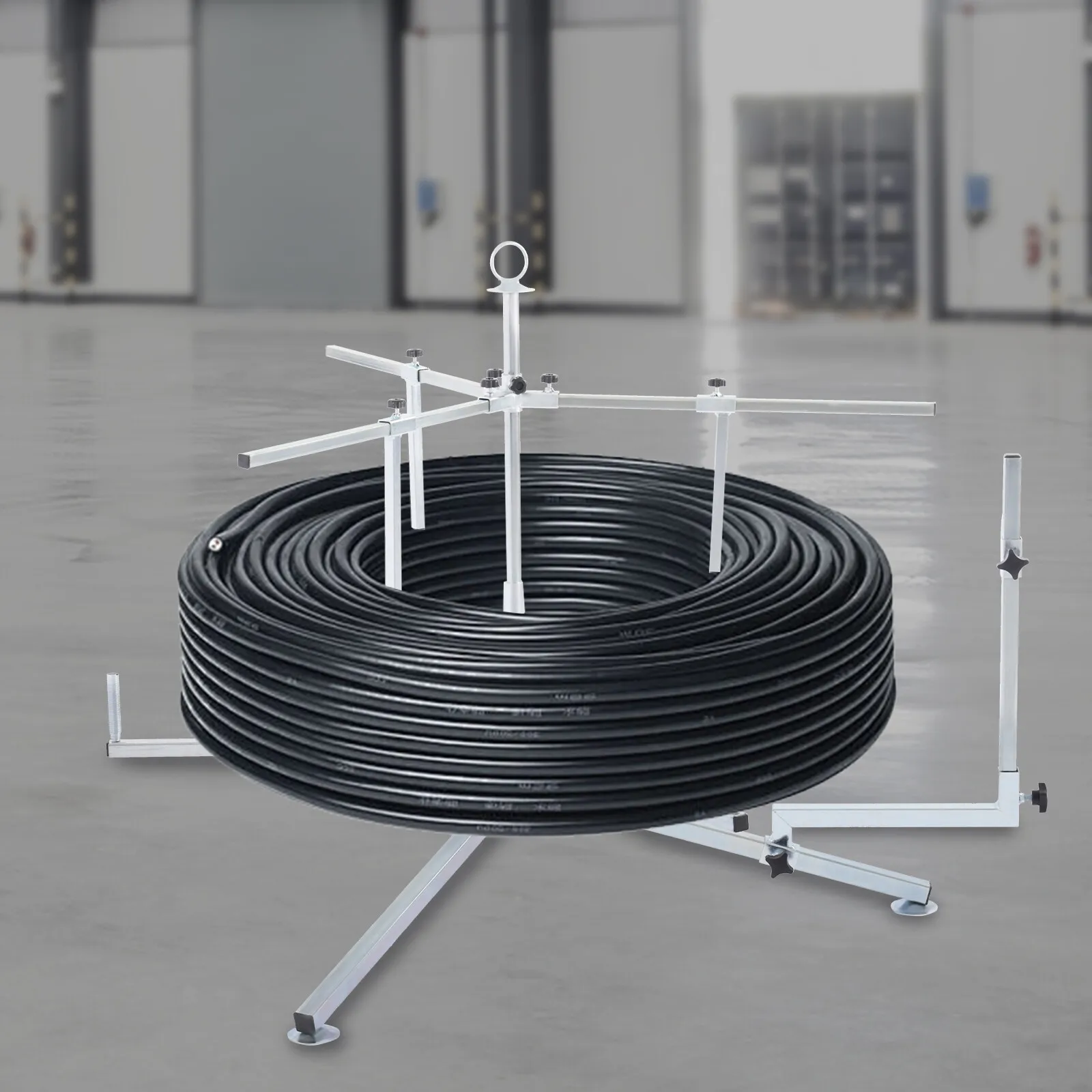 Диспенсер для катушек для труб, диспенсер для труб для подогрева пола, устройство для намотки труб для подогрева пола 200 кг/440,92 фунта