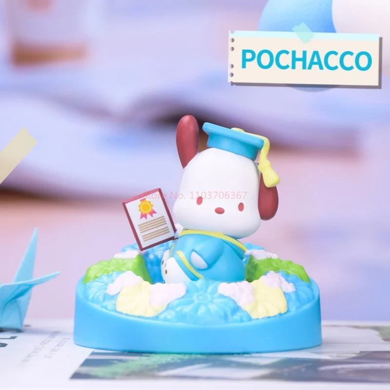 Sanrio Family Trendy Blind Box Toy Jeugd Herdenkingsbloem Serie Kitty Cat Hello Kitty Melody Kuromi Model Ornament Toy