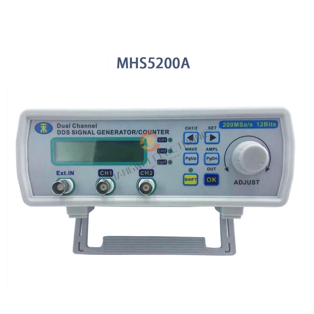 MHS5200A Full Digital Control DDS Dual Channel Function Arbitrary Wave Signal Source Generator Frequency Counter Countin