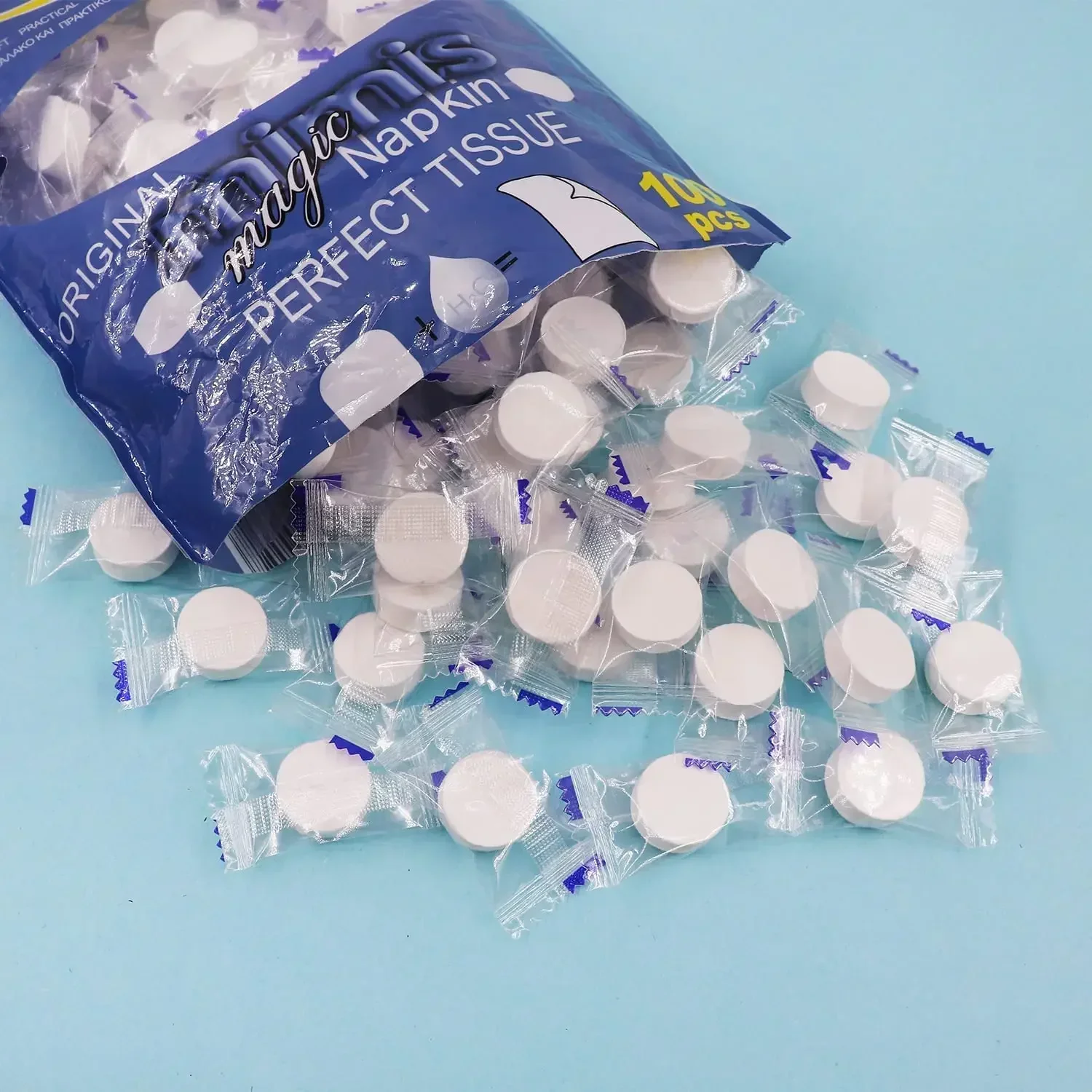 Lingettes de camping portables compressées, gant de toilette de sécurité, serviette de poulet, tissu de voyage, hydratant, extérieur, sport, hôtel