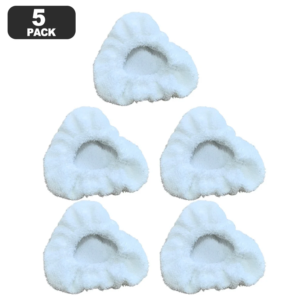 Small Triangle Bonnets–Reusable Microfiber Cleaning Pads For Dupray Steam Cleaner For MCCULLOCH,for Awasky Microfiber Bonnets