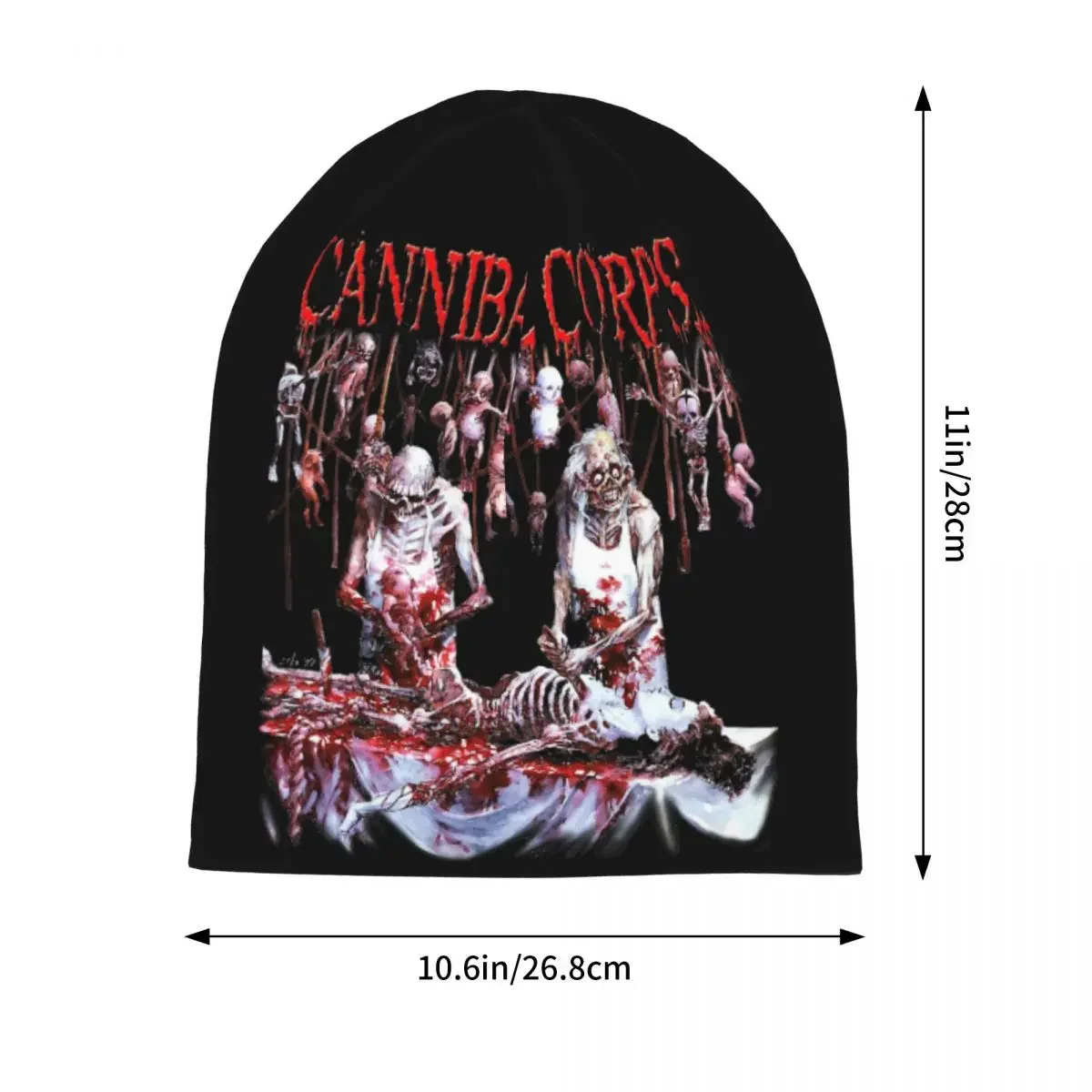 Unique Design Cannibal Corpse Heavy Metal Band Bonnet Knit Hat Accessories Autumn Winter Warm Beanies Skullies Women Men