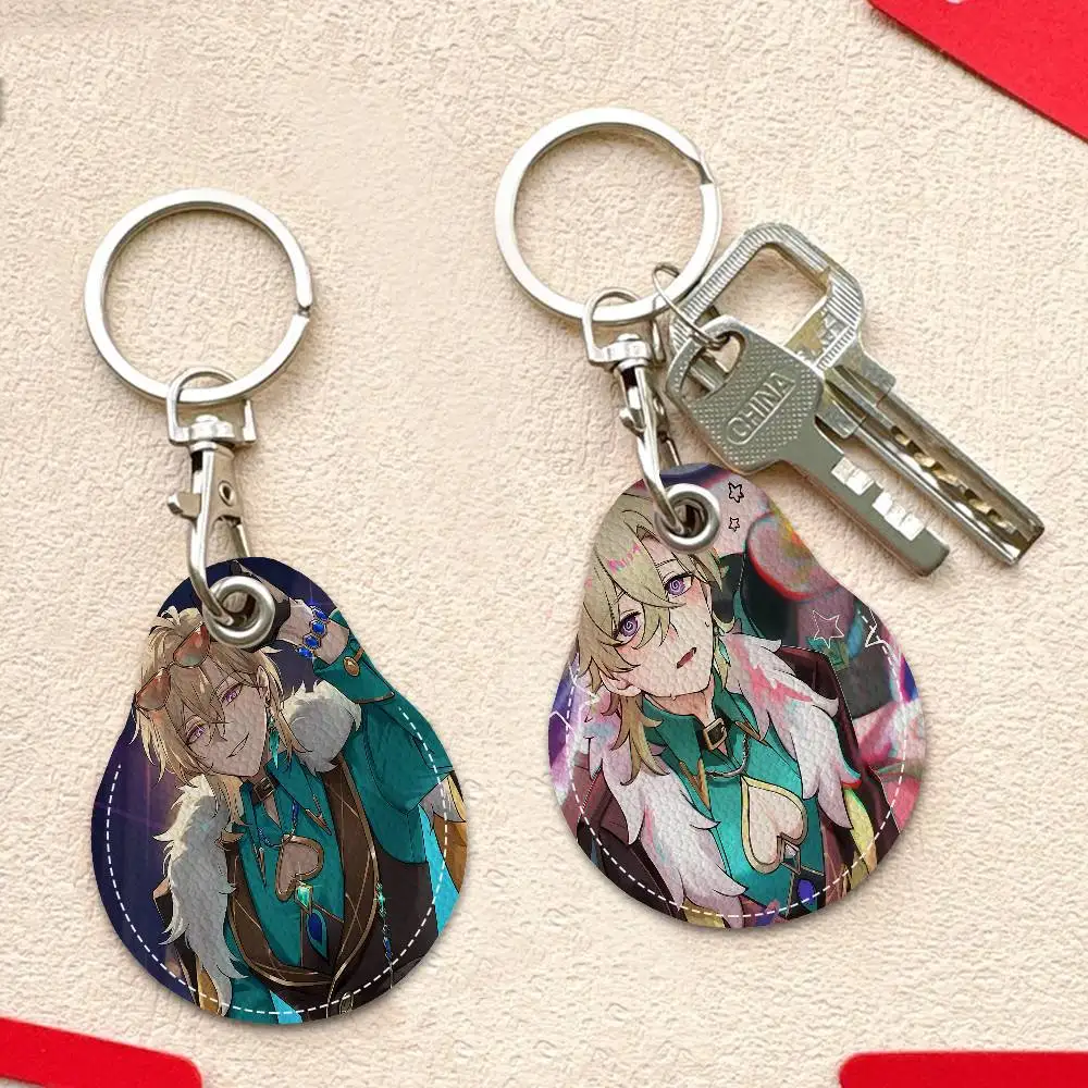 Honkai Star Rail Aventurine Water Drop Access Card Case Anti-verloren Vingerafdrukbestendige kaarthouder Sleutelhanger Anti-valaccessoires
