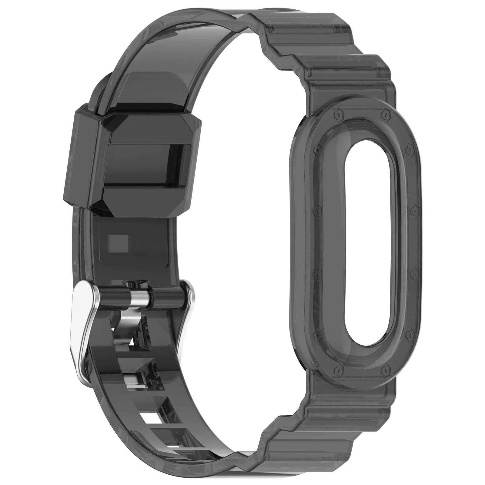 For Google Fitbit Air Fitness Tracker Sport Sweatproof Watch Strap TPU Transparent Wristband Adjustable Waterproof Watches Bands