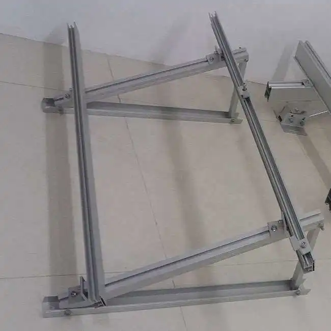 Solar panel fixed foldable triangular bracket, flat roof aluminum alloy solar panel mounting bracket