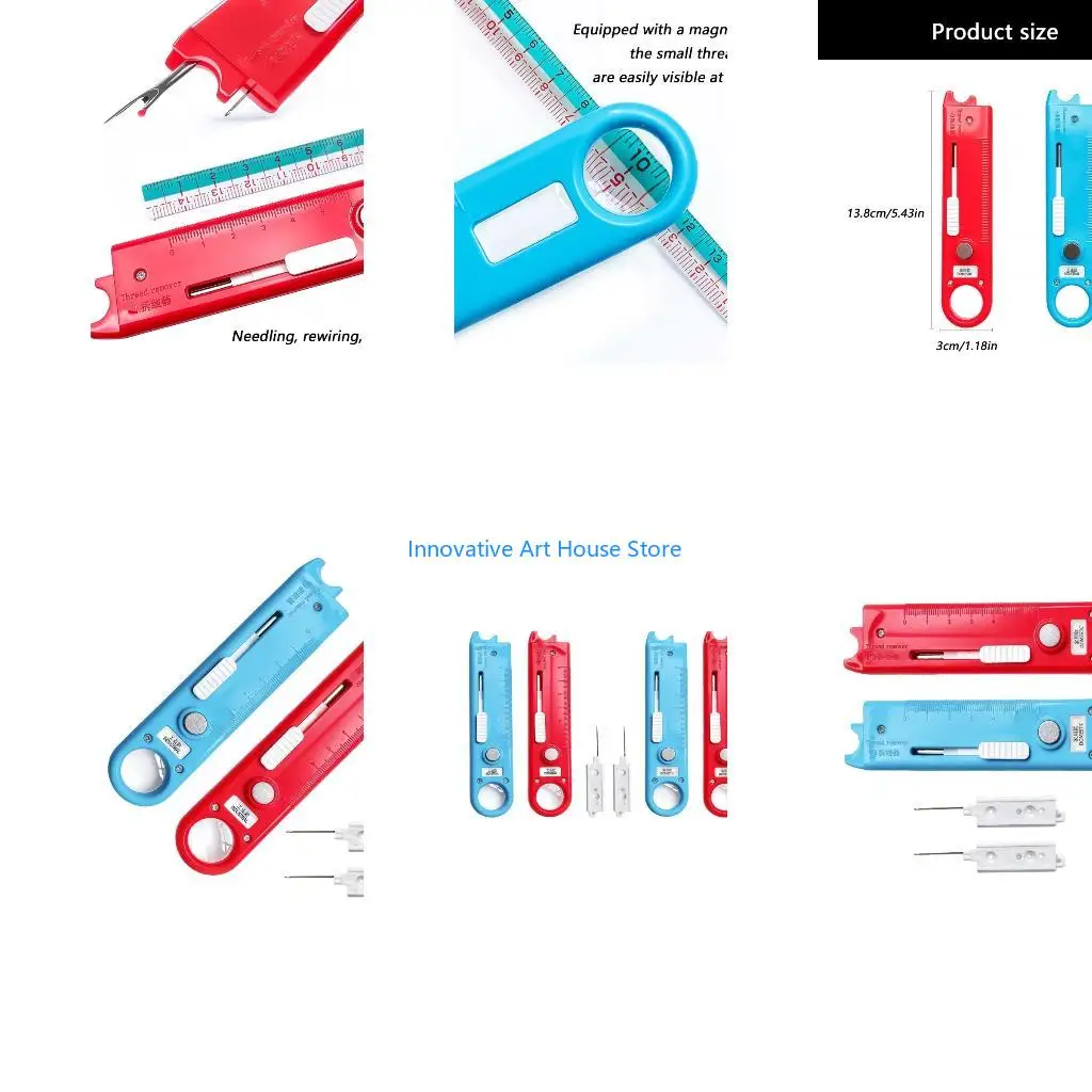 E1PC Needle Work Helper with Viewing Lens and Threading Support Aid