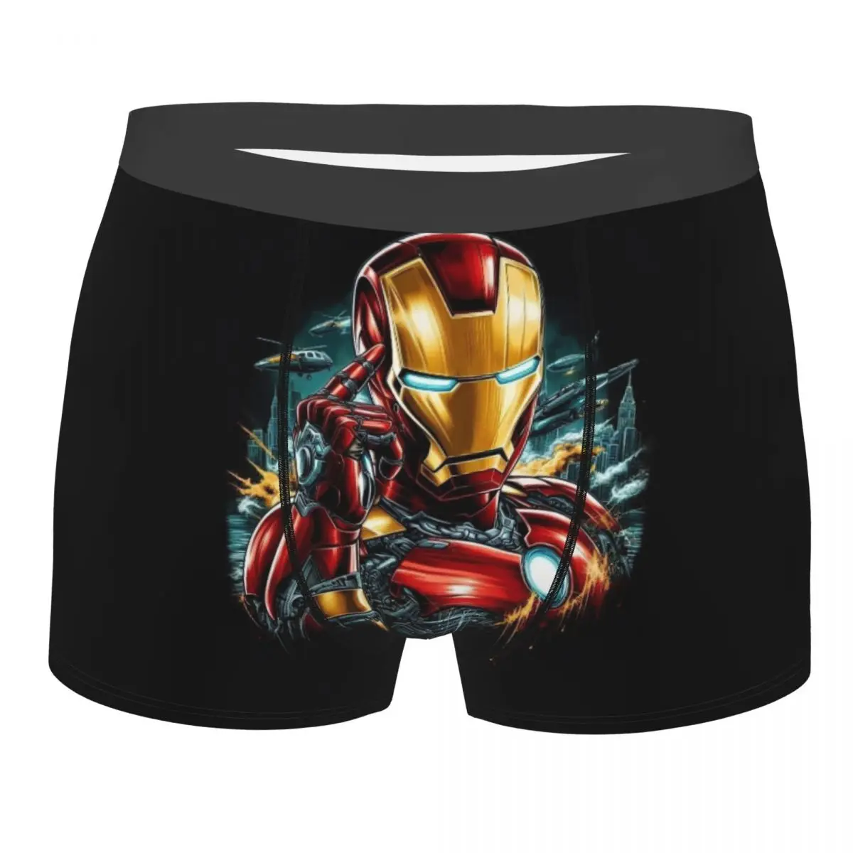 

Custom Male Funny Iron Man Movie Underwear Boxer Briefs Soft Shorts Panties Underpants