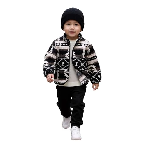 طفل الفتيان الخريف الشتاء عارضة سستة معطف طفل الفتيات سميكة الصوف أعلى خمر نمط العرقية نمط الأزياء تنوعا سترة