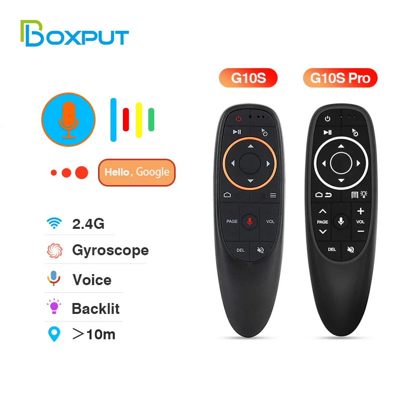 G10S Pro BT Air Mouse 2.4G Wireless Gyroscope Smart Remote Control With Voice IR Learning  for Android TV Box H96 MAX X88 PRO X9