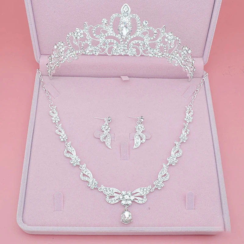 Set di corone per copricapo da sposa Itacazzo, diademi nuziali classici da donna color argento