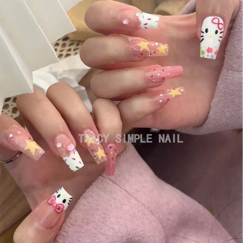 أنيمي الكرتون سانريو ملصقات الأظافر الكرتون لطيف مرحبا كيتي ملصقات دفتر الهاتف المحمول قذيفة كوب ماء الكمبيوتر الديكور