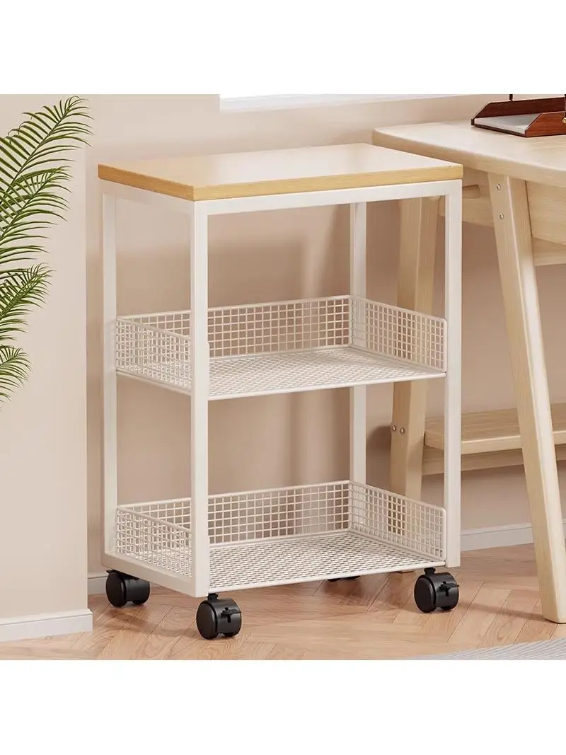 

Mobile Printer Stand Office Desk Storage Ra Floor-Mounted with Wheels Small Cart Document Holder Organizer from China