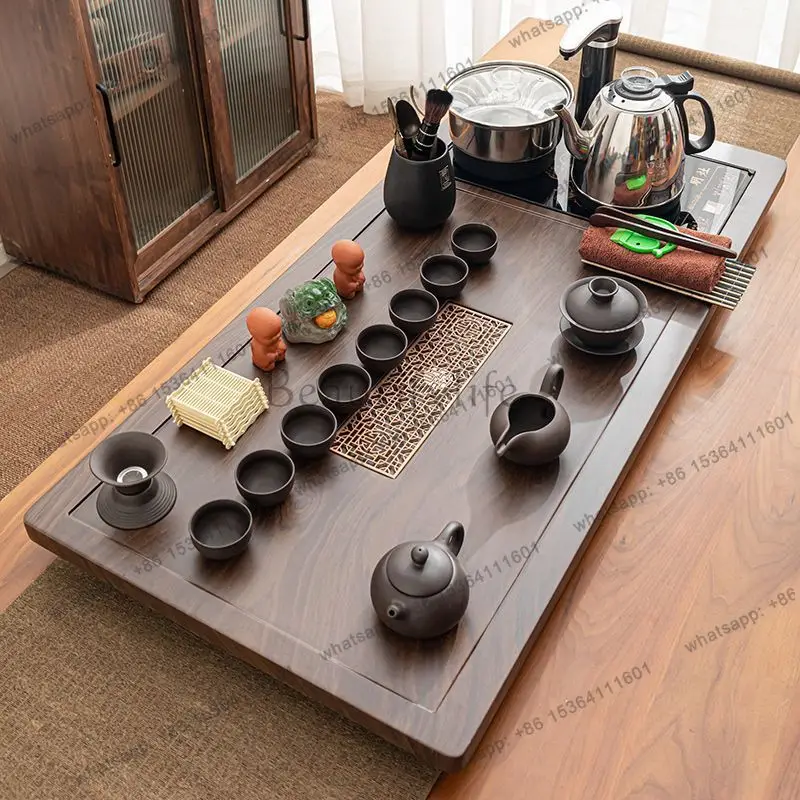 Serving Luxury Tea Tray Wooden Accessories Decorative Drip Drainage Tea Tray Rectangle