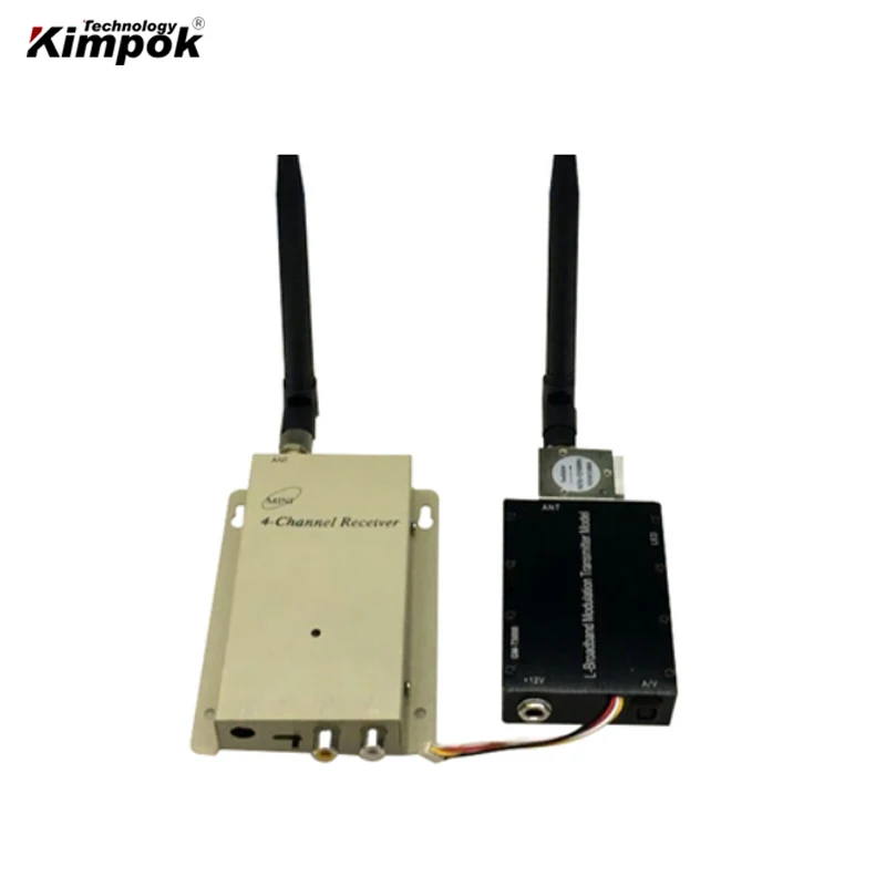 

1.2Ghz FPV Video Transmitter 5W Drones Wireless AV Sender with 4 Channels UAV Transmitter and Receiver