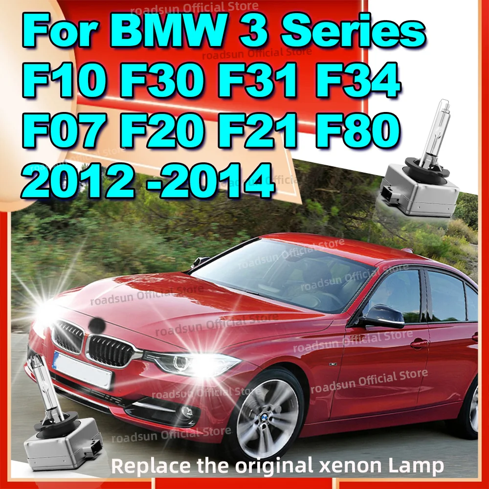 

2X HID 35 Вт ксеноновые фары, стандартные 6000K, замена автомобильных ламп для BMW 3 серии F10 F30 F31 F34 F07 F20 F21 F80 2012 2013 2014