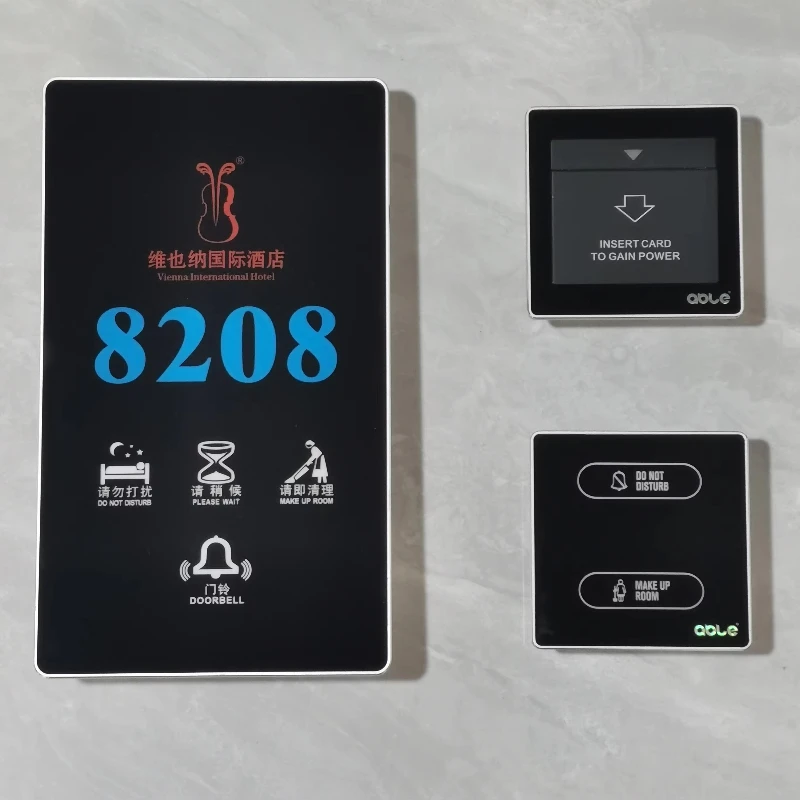 Hotel room intelligent service system touch panel waterproof remote control centralized management automation RCU gateway host