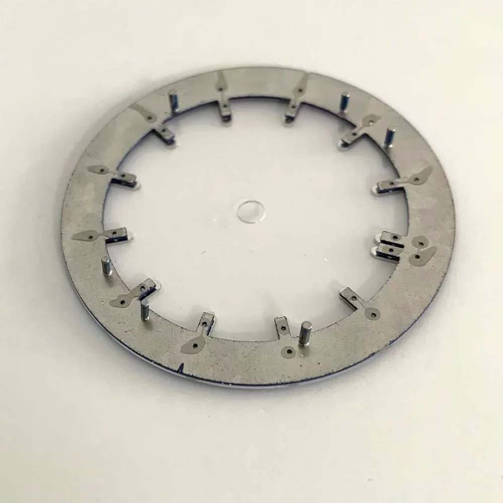 Watch accessory 31.8MM green luminous dial, suitable for NH70 movement circular dial watch modification accessories