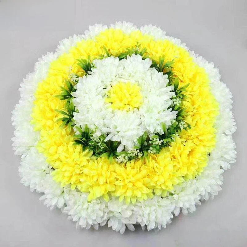 

Искусственные хризантемы для украшения на День поминовения усопших, декоративные венки для кладбища, имитация цветочных композиций