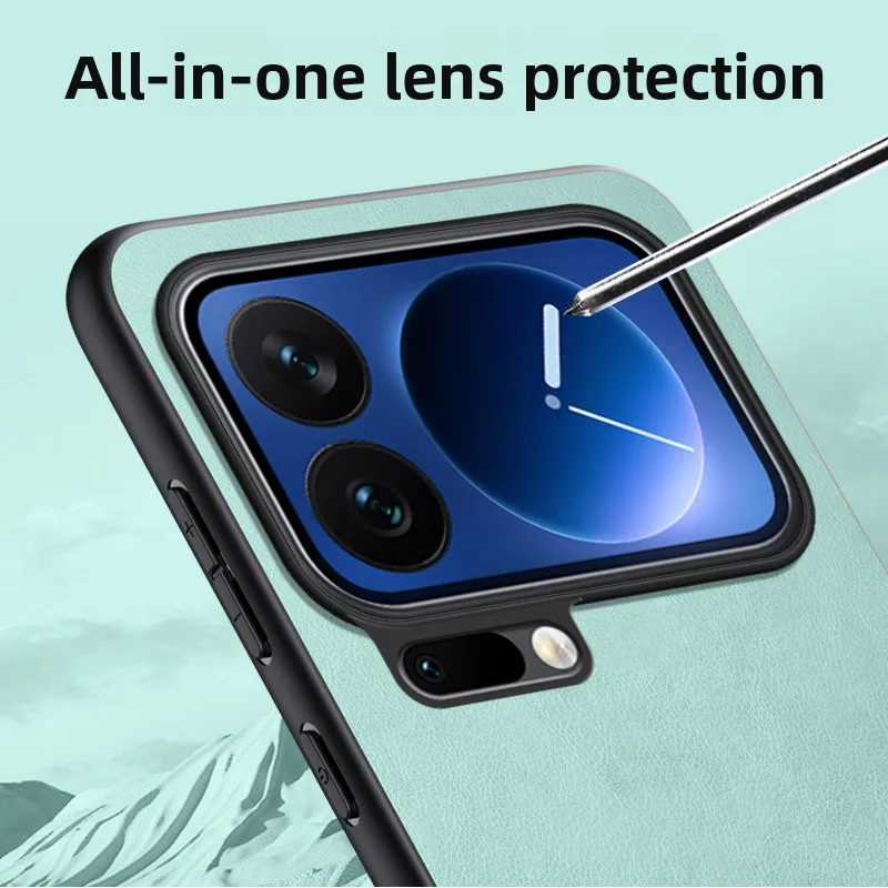 حافظة لهاتف Xiaomi MI 17 Pro Max رفيعة للغاية غير لامعة من الجلد بغطاء كامل مضاد للسقوط لهاتف Xiaomi 17 Pro مقاوم للصدمات Funda