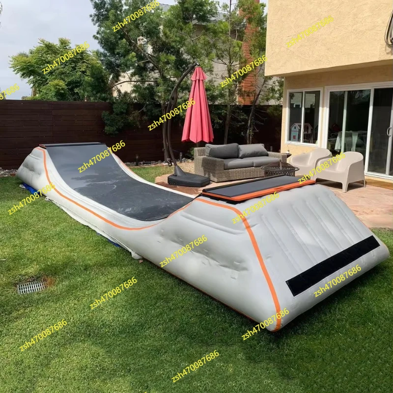 

Airtight inflatable skateboard ramp, sealed air skateboard combination, PVC adjustable skateboard launch ramp