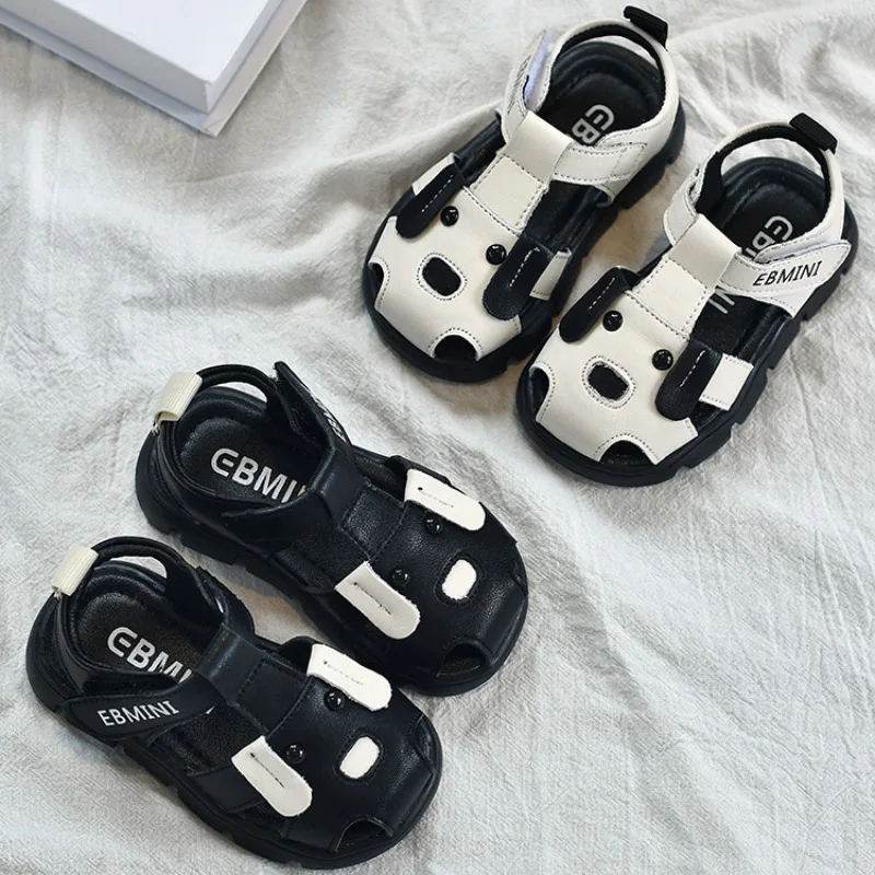 

Boys Sandals Summer Baby Girls Casual Shoes Kids Soft-soled Infant Toddler Shoes Cartoon Children Beach Sandals 0-1-3 Years