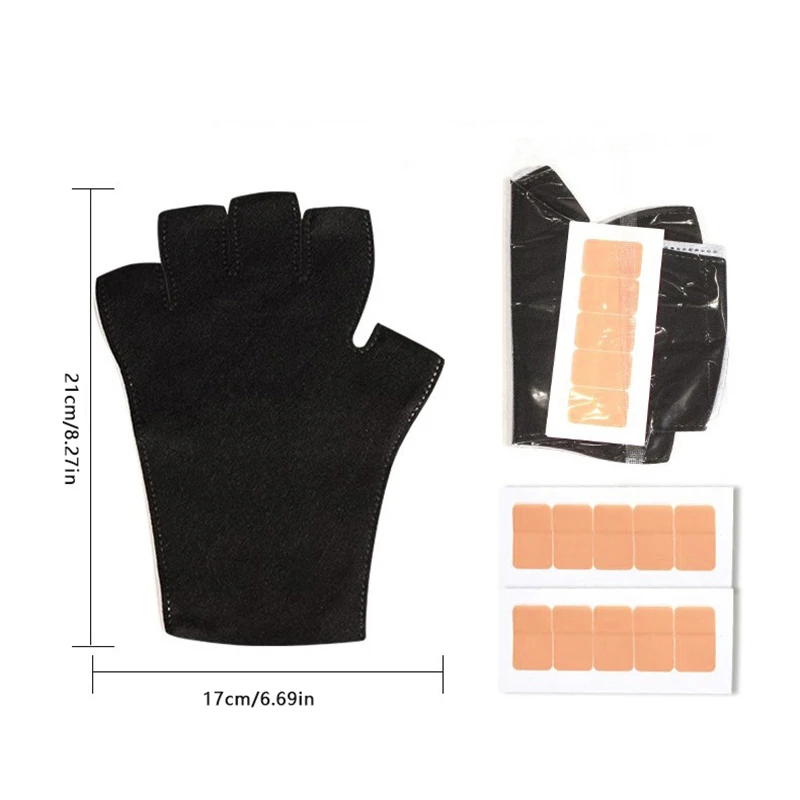 1 ensemble de gants de Protection contre les radiations UV, lampe LED, gant de Protection UV pour ongles, Gel pour Nail Art, sèche-ongles, équipement léger pour Nail Art