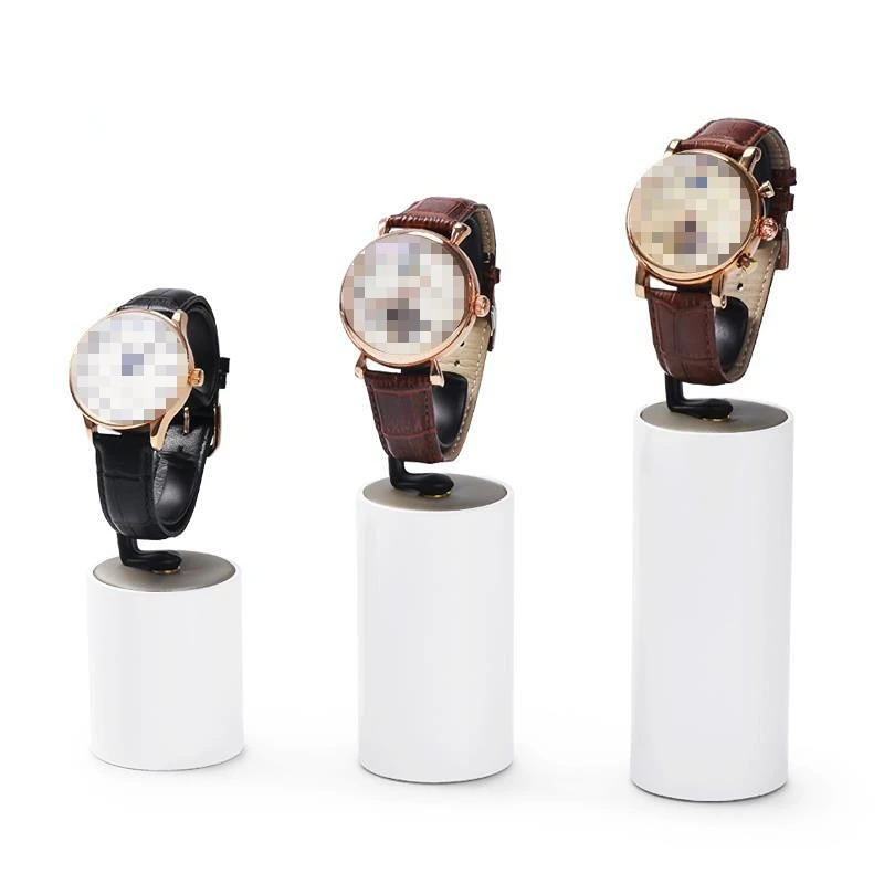 

New watch display stand white light luxury watch support creative cylindrical watch display stand