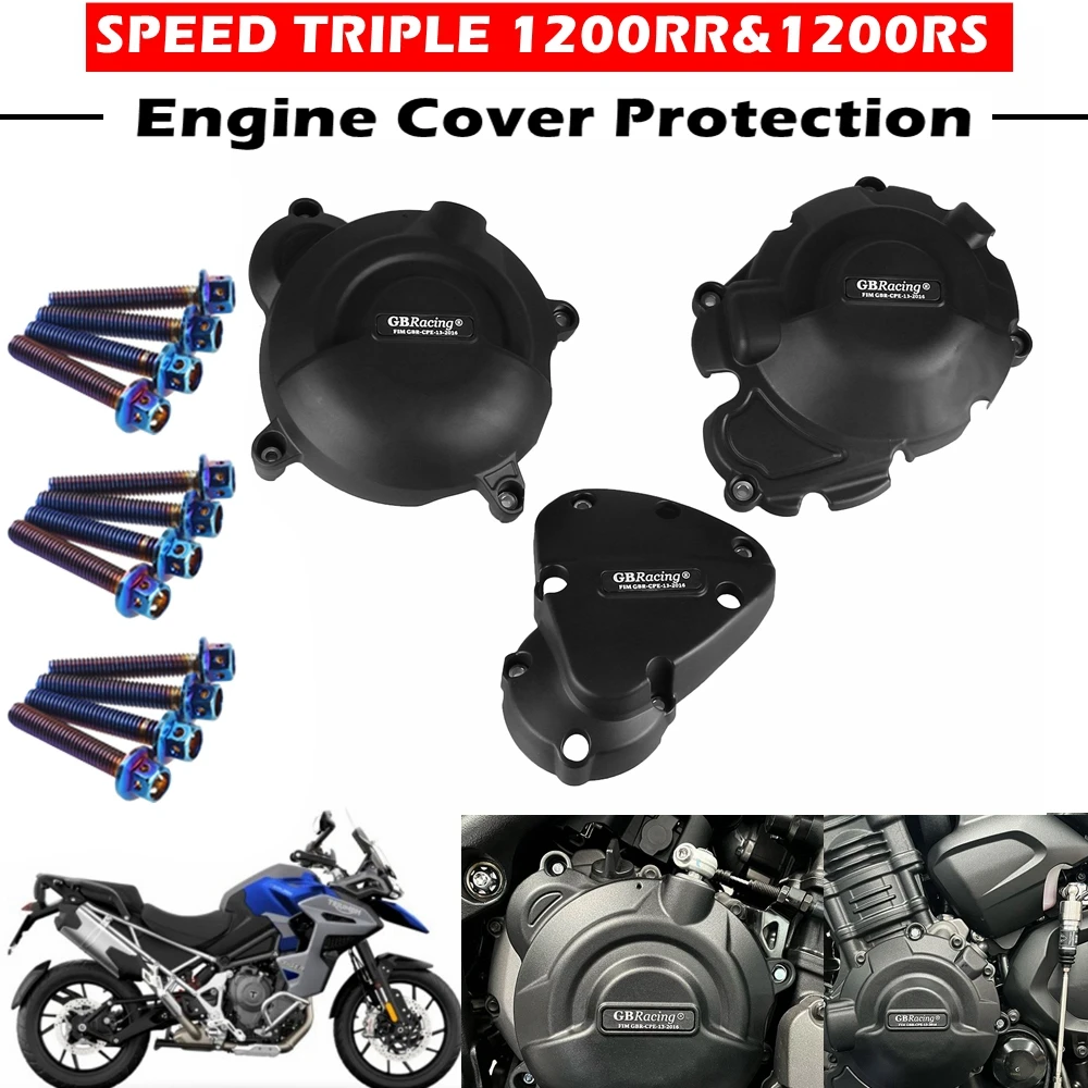 

Motorcycles Engine Cover Protection GB Racing For Triumph Speed Triple, 1200RR 2018-2023, Tiger 1200RS, 2021-2023