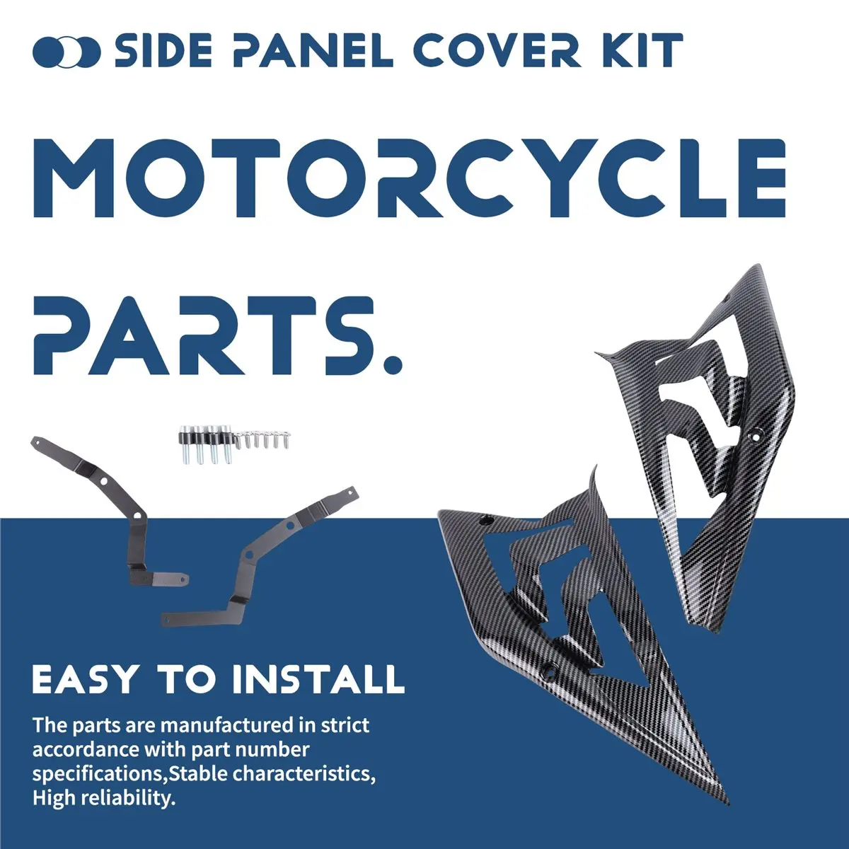 [Saleout]Side Panel Cover Frame Spoiler Guard Fairing Side Panel Shell for 675SR Motorcycle Accessories ABS Carbon