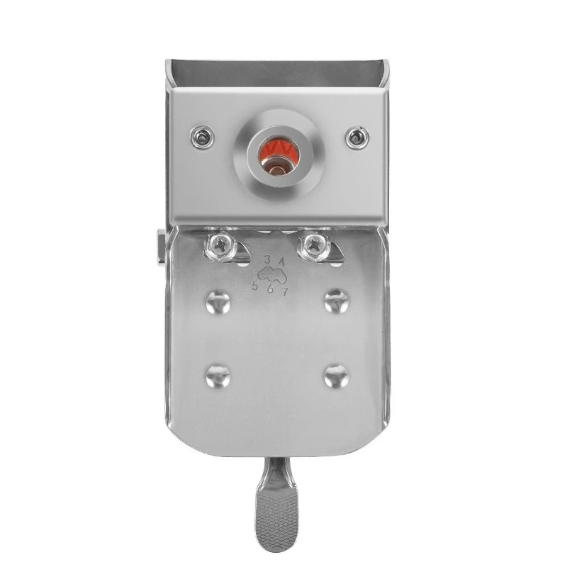 

Приспособление для позиционирования петель из нержавеющей стали с быстрой фиксацией и ограничителями для сверления отверстий под петли, высокая устойчивость к дефектам и простота использования.