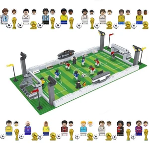 Football Field Stadium Table Games, Figur des World Team Players, Spielsteine mit Ziegeln, Blöcken Spielzeug, Geschenk für Kinder 10 Hauptverkaufsstadion Lego Stadium - №7