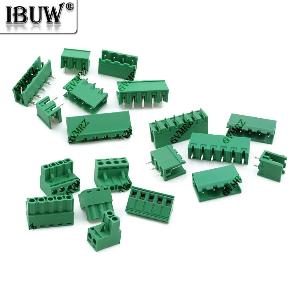 5Set 2EDGK 5.08mm Terminal Block Male Female 5.08 Plug-in Opening PCB Connector 2EDG PCB 7P 8P 9P 10P 12P 2P 3P 4P 5P 6P