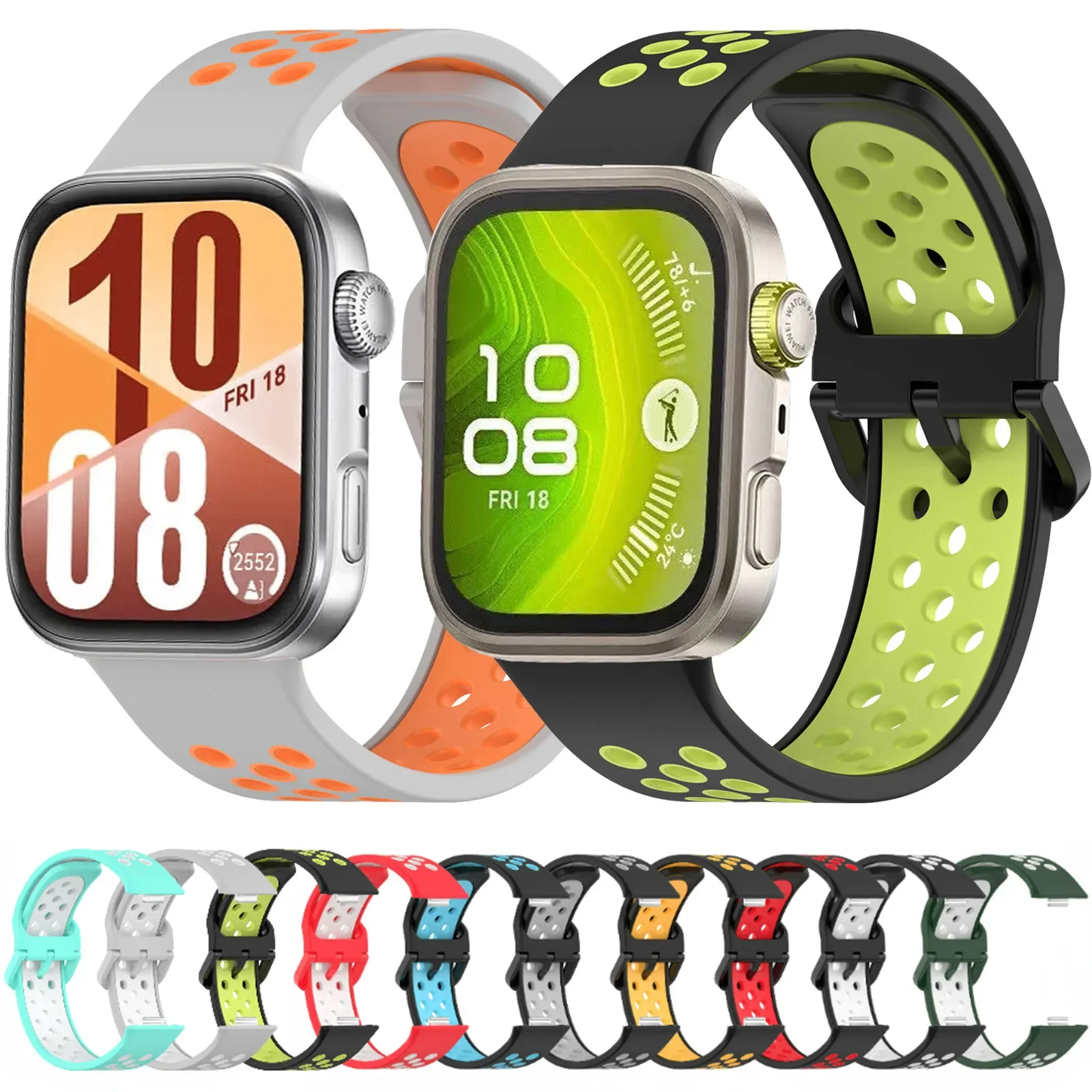 Дышащий силиконовый ремешок для часов Huawei Watch Fit 4 3 4 Pro, спортивный браслет, сменный браслет для часов Huawei Watch Fit 4 Pro/4