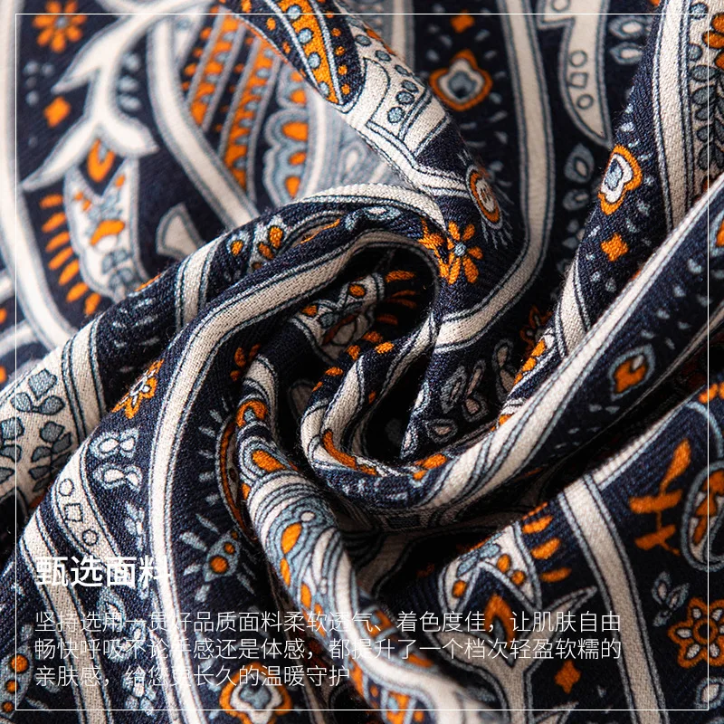 Silk wool double-sided cashew nut print wool mulberry silk 70 square scarf high-end urban small scarf
