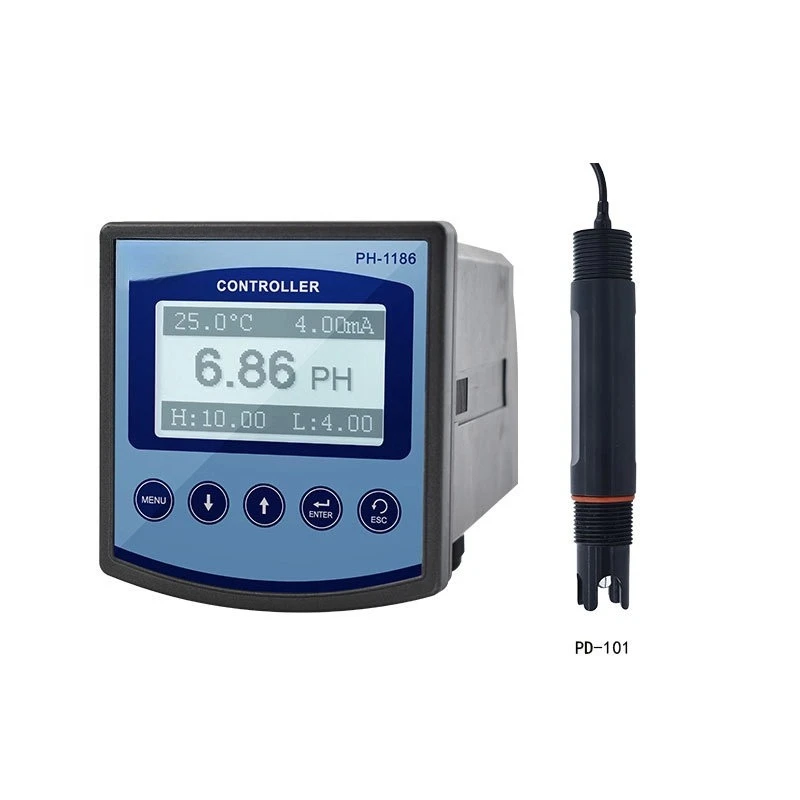 Online PH Meter Acidity Meter Controller Industrial Sewage Online ORP Detector PH Value Sensor Electrode Probe