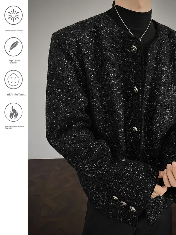 

Мужская утепленная пуховая куртка Bla Thiened: осенне-зимняя верхняя одежда, хлопковое пальто Cleanfit, молодежное, модное, на пуговицах, укороченное