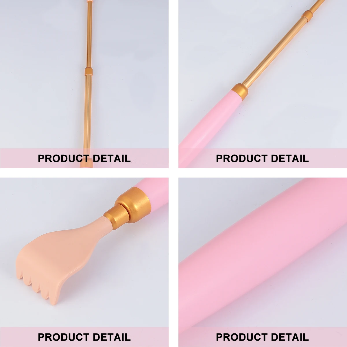 

Portable Back Scratchers ABS Handle Aluminum Tube Extendable Massager for Elderly Travel Size Itch Relief Gift Pink