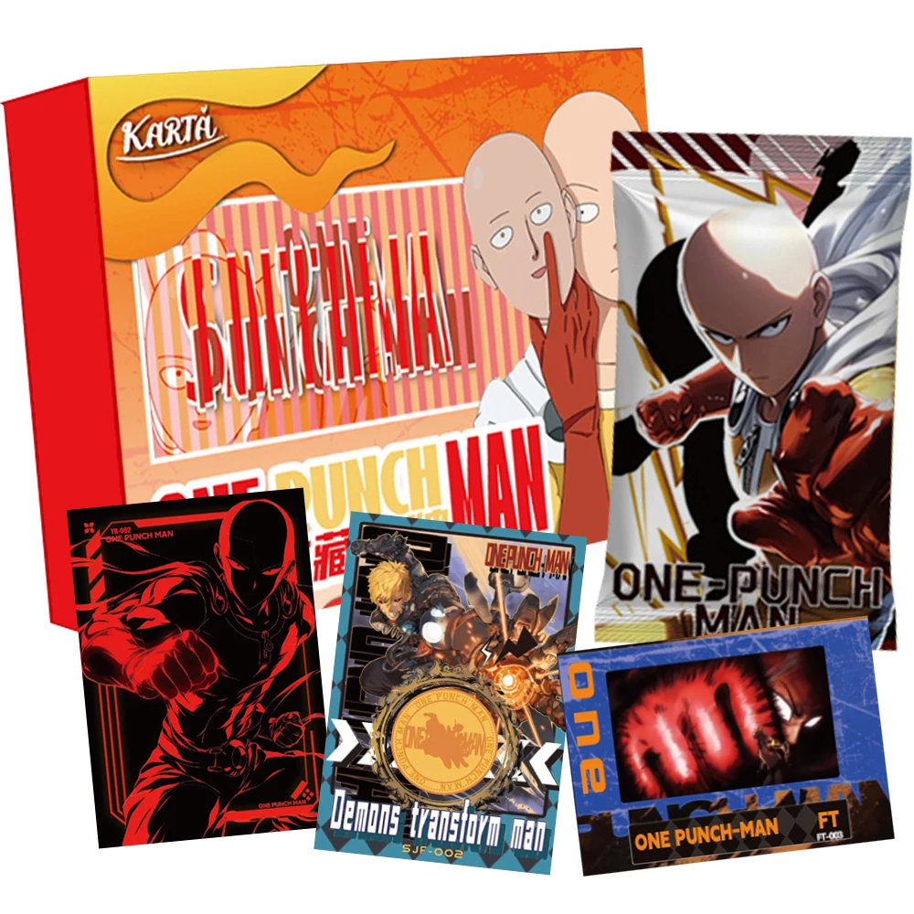 

Wholesale One Punch Man Collection Cards Saitama Genos Hot Blooded Anime Character Cool Design Noctilucent Relief Cards Toy Gift