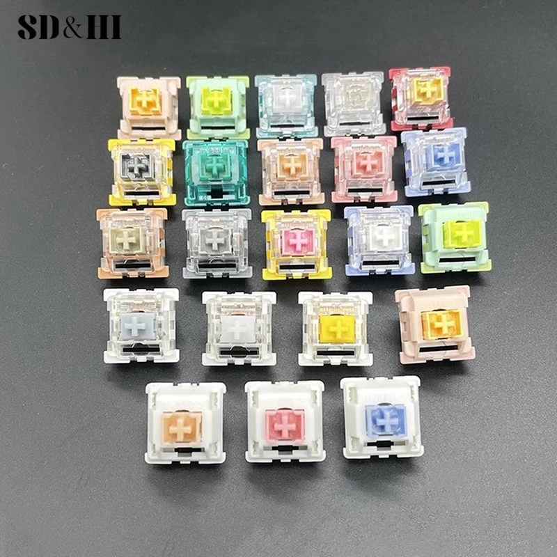 Outemu Switch For Keyboard 3Pin Linear Tactile Clicky Silent Switches For Mechanical Keyboards Gaming Switch
