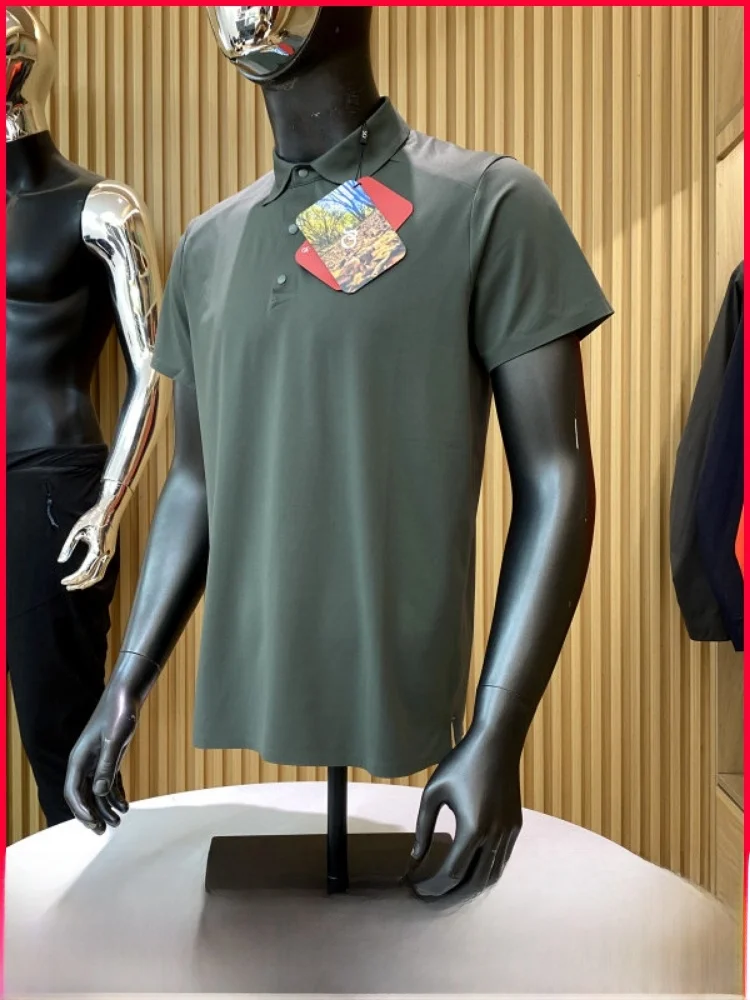 

Ultra Lightweight Breathable Men's Summer Shirt Stand Collar Pressed Seam Process Short Sleeve Business Commute Shirt
