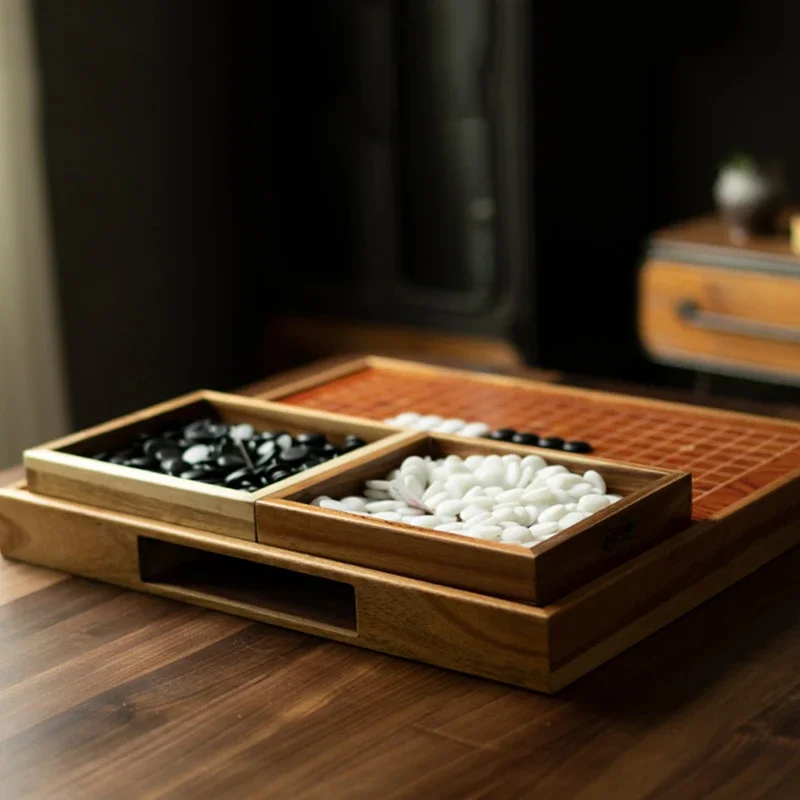 Placa De Xadrez De Madeira Profissional, Jogo De Mesa, Lembrança, Chinês, Gamão Original, Entretenimento