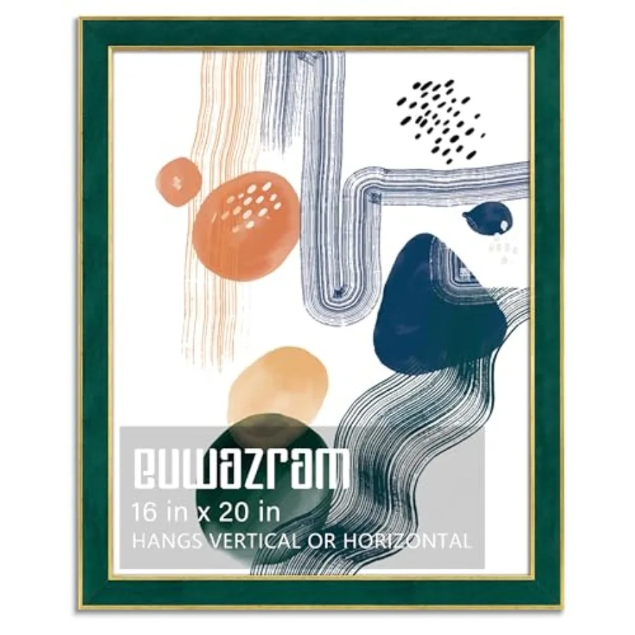 

Suede 16x20 Frame - Single Frame Christmas Elegant 16 x 20 Poster Frame 16x20 Picture Frame for Artwork Puzzles Photos and Movi