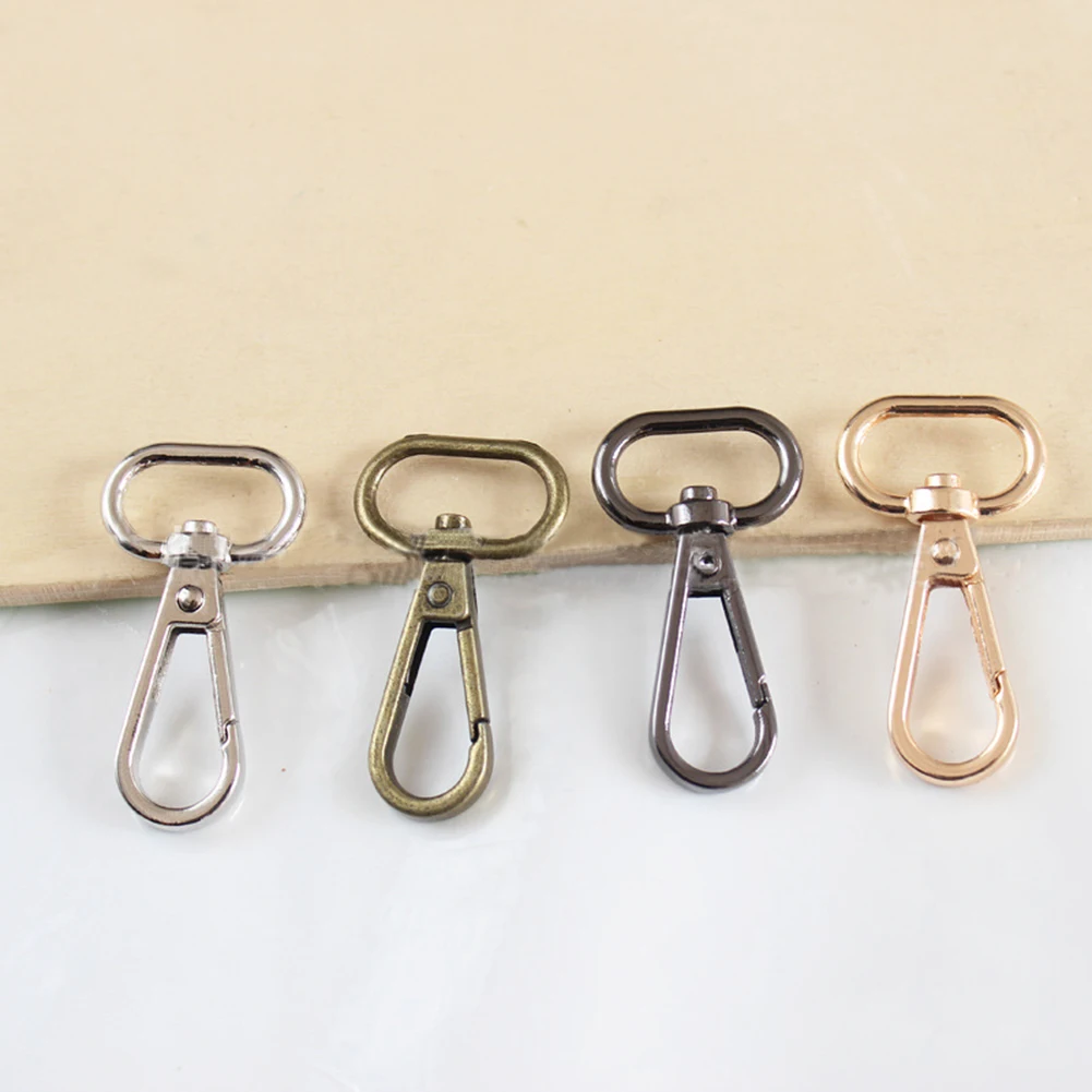 

5pcs 4 Sizes Metal Swivel Trigger Lobster Clasp Snap Hook Clip For Key Chain DIY Bag Parts Bag Purse Hardware Bag Accessories