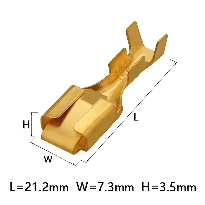 6.3 Series Automotive Connector DJF7031A-6.3-21 Automotive 3-hole Connector Black 3-core automobile connector