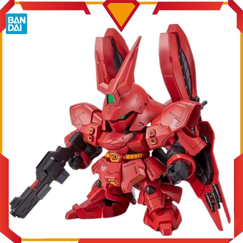 

Bandai Original Gundam Model Kit Anime Figure PB Limited SDBB MSN-04FF SAZABI Action Figures Toys Collectible Gifts for Children